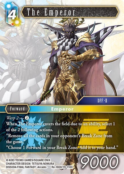The Emperor Foil - Re-186H/19-110H NM - Final Fantasy TCG | eBay