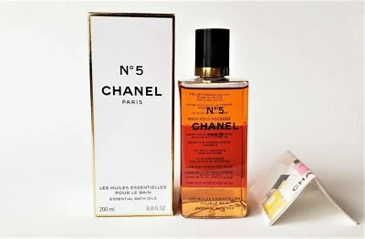 CHANEL No 5 HUILES ESSENTIELLES BAIN 200 ml/6.8oz Essential Bath Oils SEALED - Photo 1/3