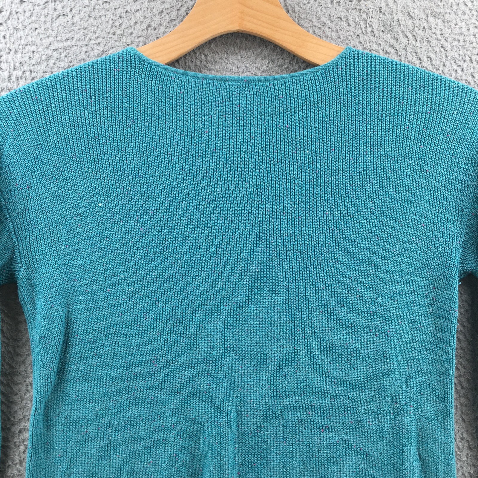 Talbots Sweater Womens Small Solid Blue Knitted L… - image 8