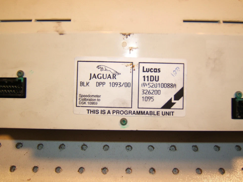 Jaguar 1995 XJR Lucas Instrument OEM 1 Cluster, DPP 1093/00 estilo EE. UU., XJR, 160 MPH Foto 2 de 4