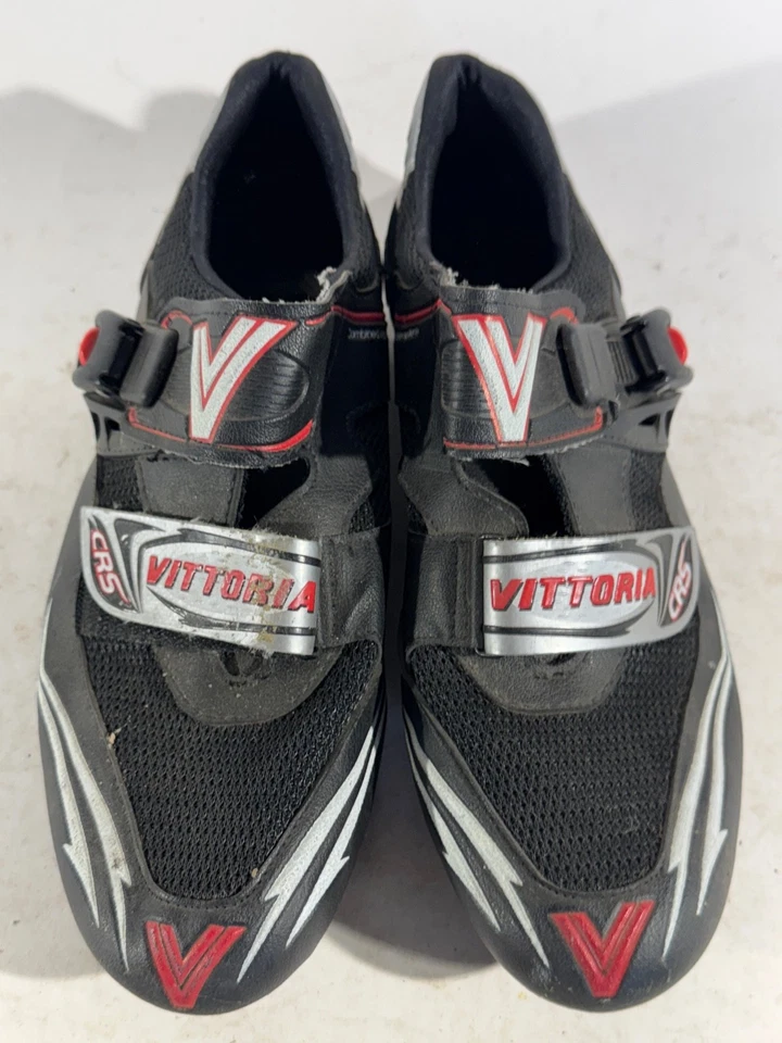 VITTORIA Zapatos de Ciclismo de Carretera Vintage 3 Pernos EU44 US10 UK9 Mondo 282 cs 1308 Foto 3 de 4