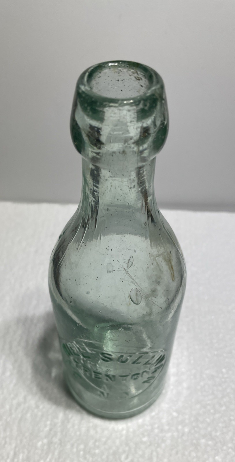 Daniel Sullivan Trenton N.J. New Jersey Blob Top Beer Bottle