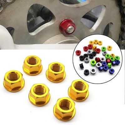 Universal M10*1.25 Front Rear Wheel Axle Nut Screw Sprocket Hex For Yamaha Honda