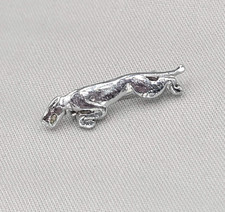 Vintage Jaguar XJ XK E Automobile Motor Car Lapel Pin Badge Emblem 1" Silvertone