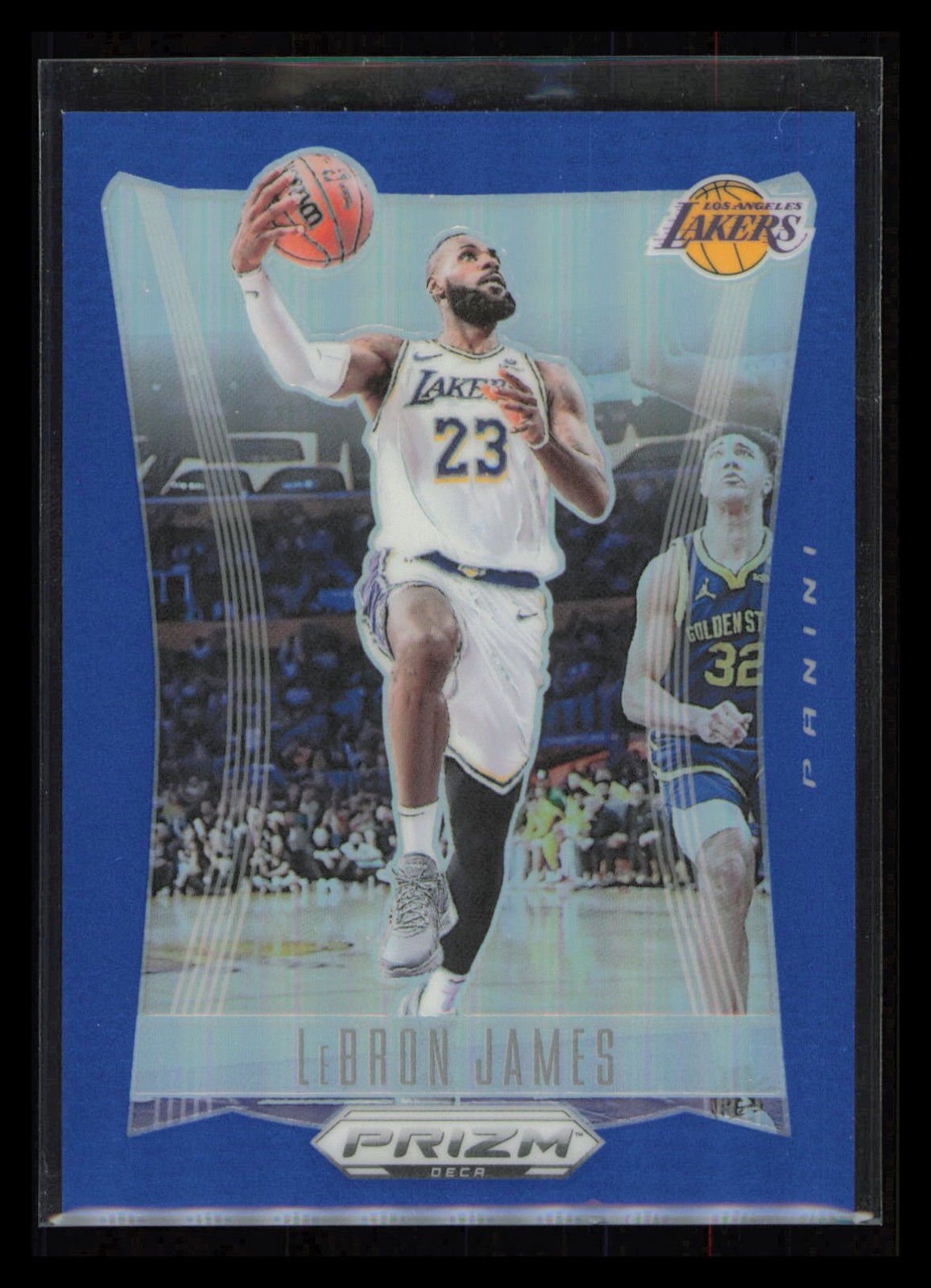 2023-24 Panini Prizm Deca #145 LeBron James Prizms Blue #/149