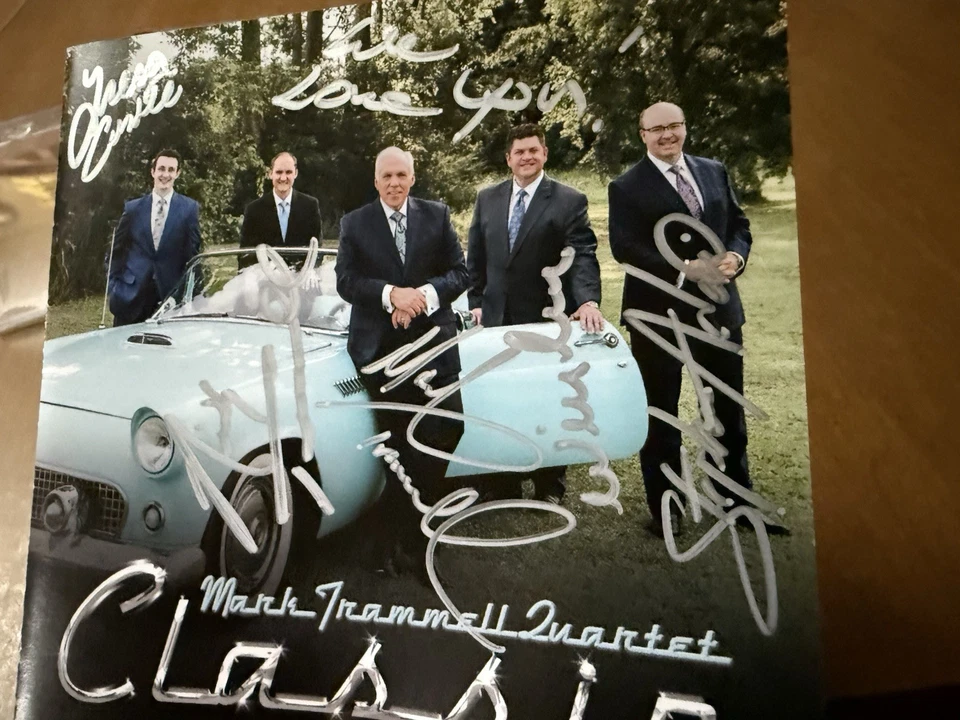 x4 SIGNED Mark Trammell Quartet CD Lot Classic Once Upon A Cross Southern Gospel - Image 2 of 4