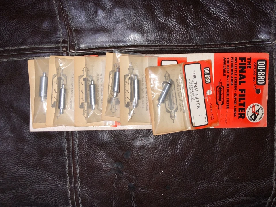 VINTAGE DUBRO #162 FINAL FILTERS CARD OF 6 - Image 3 of 4