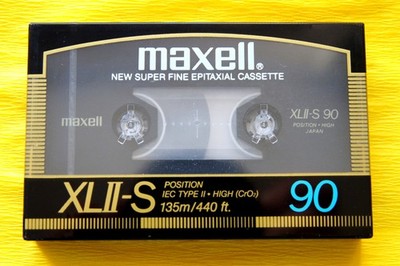 1x MAXELL XL II-S 90 Cassette Tape 1986-1987 + OVP + SEALED + Made in Japan +