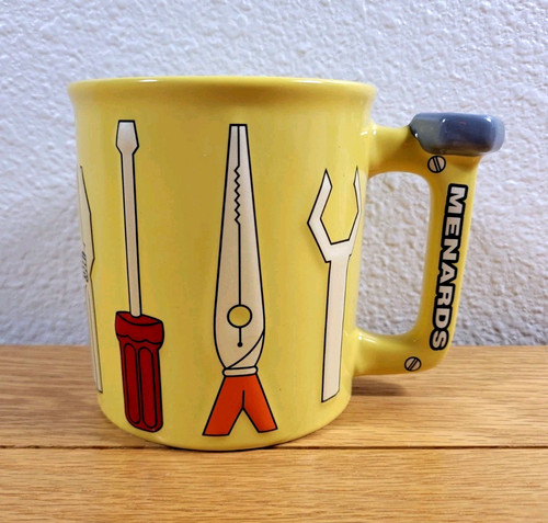 Menards Mug Cup Coffee Yellow Tools Home Improvement Retail Store Advertising