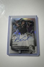 2025 Bowman Draft - Chrome Prospect Autographs Billy Carlson /499 Refractor 