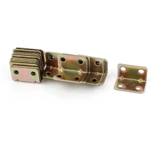 Furniture Fastener Corner Braces Angle Brackets Brass Tone 28pcs
