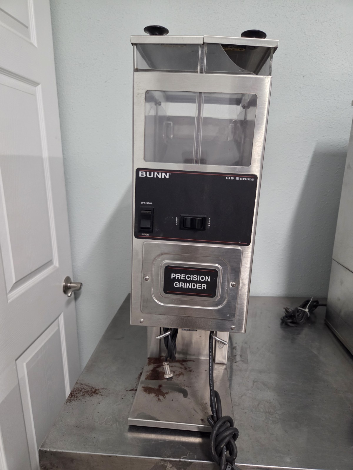 Bunn G9-2T HD Commercial Stainless Steel Coffee Grinder Dual Hoppers