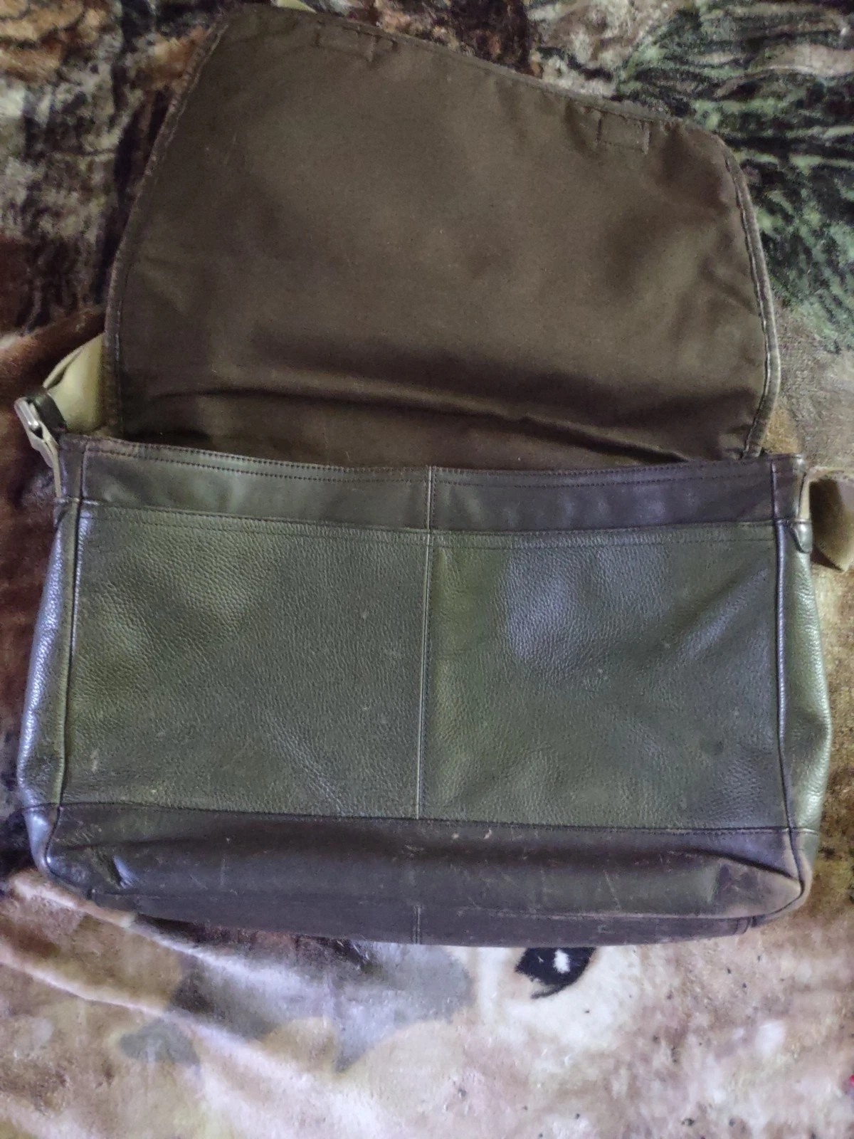 Borsa messenger Coach Camden originale vintage in pelle marrone ciottolato