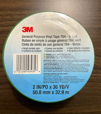 3m 764 General Purpose Vinyl Tape Green Roll 2 In X 36 Yd Mpn 764 3m 764 General Purpose Vinyl Tape Green Roll 2 In X 36 Yd Mpn 764