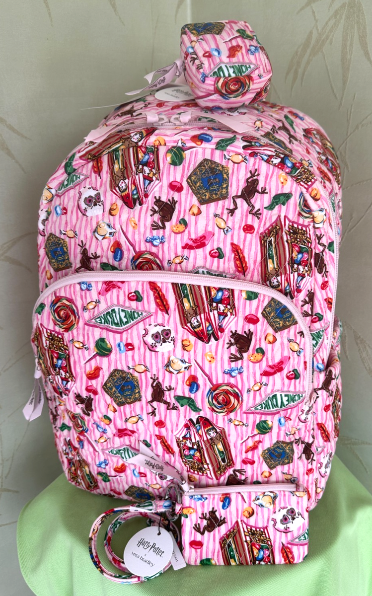 VERA BRADLEY HARRY POTTER BACKPACK+EARBUD CHARM+ID LANYARD (SET