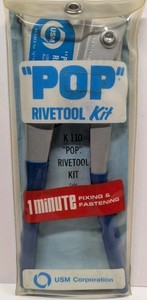 Vintage USM Corporation "POP" Rivet Tool 1/8"-3/16" Rivets FOR PARTS ONLY Read