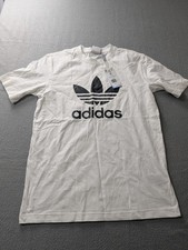 Adidas Originals Trefoil T-Shirt White Men's Small S Logo Graphic Tee IV5353 NWT