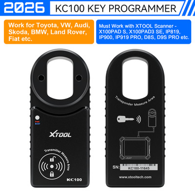 XTOOL KC100 Car Key Programmer Tool For Toyota/Lexus For D8 D9 PAD3 OBD2 Scanner