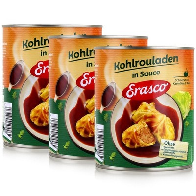 Erasco Kohlrouladen in Sauce 800g Fertigessen (3er Pack)