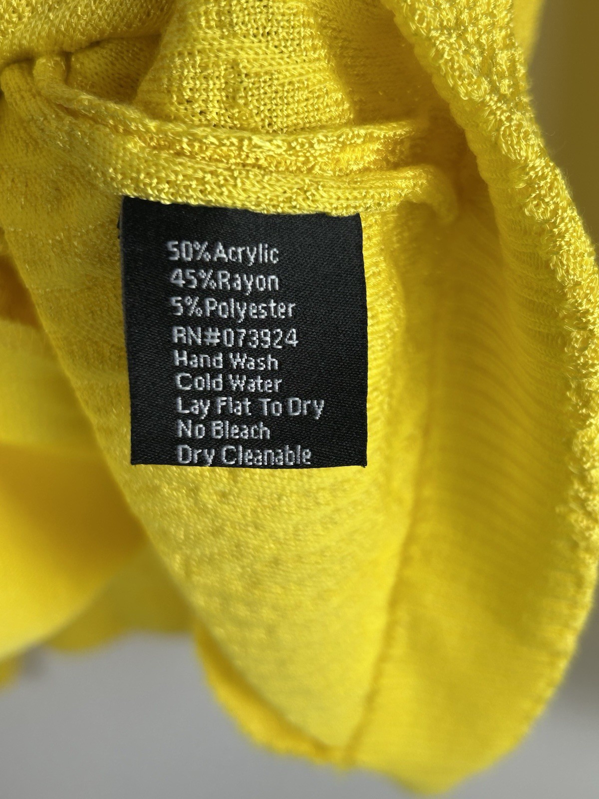 Exclusively Misook Yellow Button Front Sweater Ja… - image 6