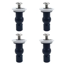 4 Pack M6 Toilet Seat Hinges Screws Universal Toilet Seat Fixings Repair Kits...