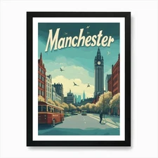 Aihrgdesign A Mid Century Modern Tr Framed Wall Art Poster Canvas Print Picture