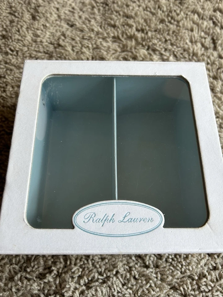 Винтажный? Polo Ralph Lauren Layette размер 3 (6-9 месяцев) детская кроватка туфли серый синий G25 - Изображение 2 из 4