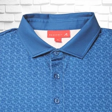 Mammoth Dunes at Sand Valley Redvanly Golf Polo Shirt Mens Medium Blue EUC