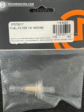 Moose Racing Fuel Filter 14 Inline Clear Acetate Bronze Element - 118-9002