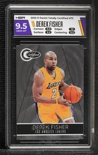 2010-11 Totally Certified 135/1849 Derek Fisher #73 HGA 9.5 GEM MINT 13zi