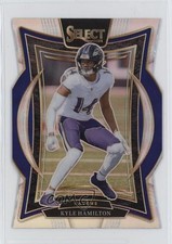 2024 Panini Select Concourse Silver Prizm Die-Cut Kyle Hamilton #78 00yf