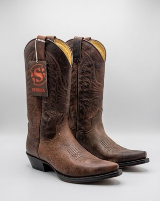 Westerner by American Sportsman1959年38程度 Sendra 2073 Cuervo Sprinter 7004 Handcrafted Western Boots - Spain