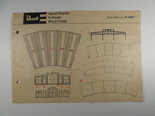 De colección Revell calibre N Roundhouse instrucciones solo N-2887 | Zustand: Used