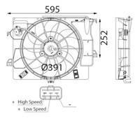 Mahle MotorküHlung LüFter FüR KIA Rio III 11-17 253801R050