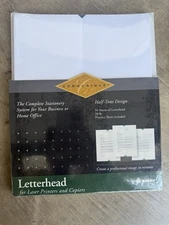 Avery NEW 100 Pre-scored Sheets Red Borderline Design Brochures 26403 Communique