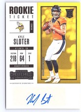 2017 Panini Contenders #234 Kyle Sloter Auto