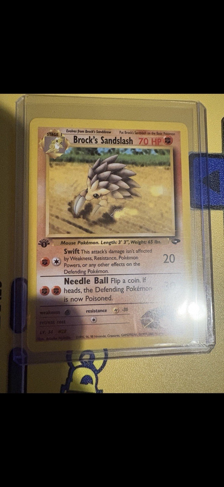 Brock's Sandslash 36/132 Gym Challenge Regular First Edition NM
