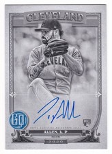 2020 Topps Gypsy Queen Logan Allen Auto #GQA-LA Rookie Black White Autograph /50