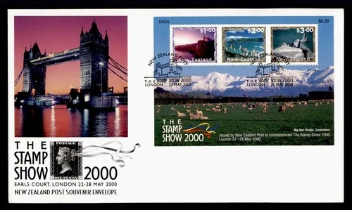 DR WHO 2000 NEW ZEALAND FDC LONDON STAMP EXPO CACHET S/S $6 M71922
