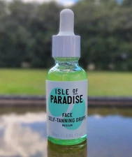 ISLE OF PARADISE FACE & BODY MEDIUM SELF TANNING DROP 30ml/1.01oz- New Sealed
