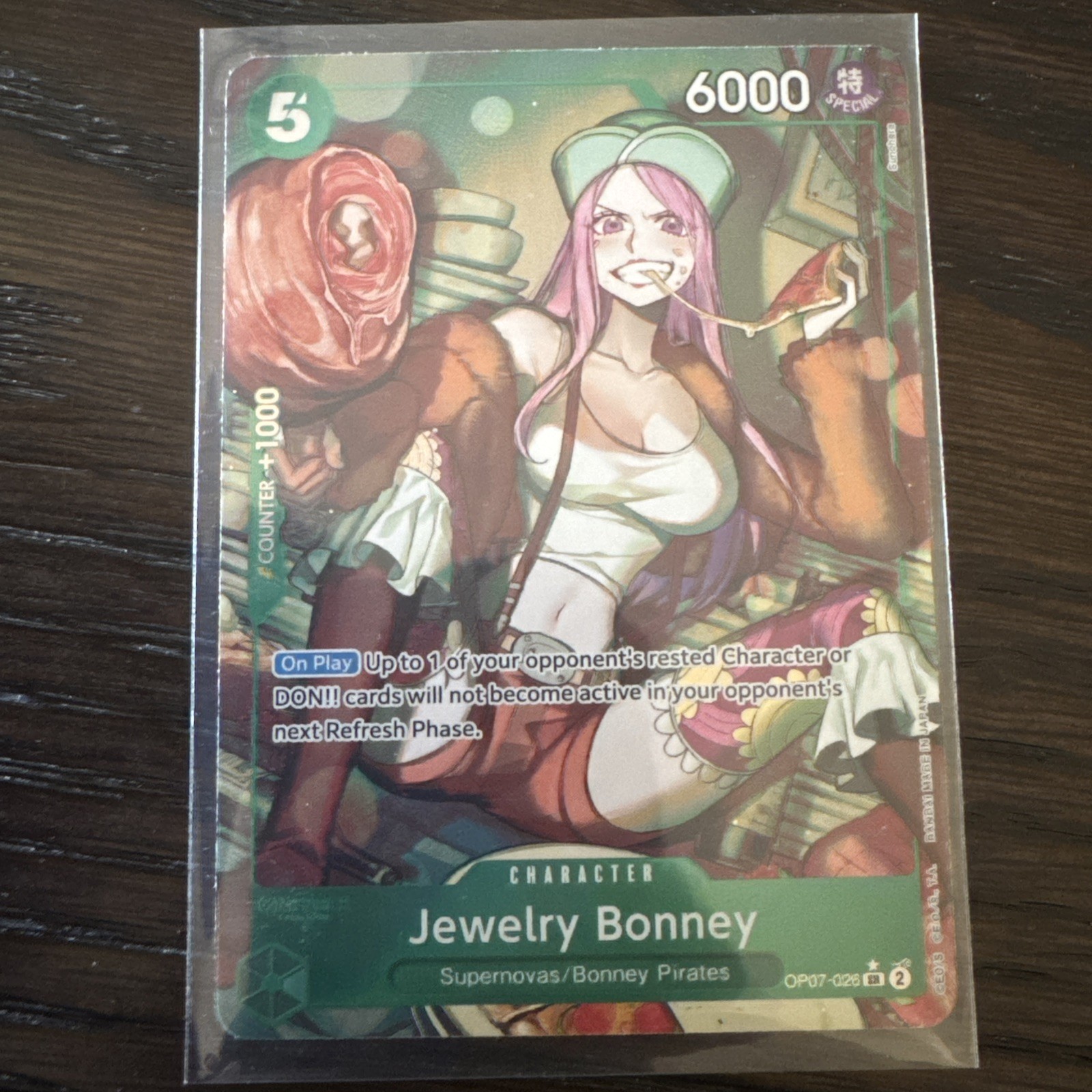 Jewelry Bonney OP07-026 Alternate Alt Art SR (500 Years In The Future) One Piece