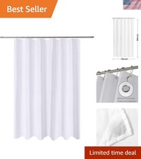Hotel Quality Extra Long Fabric Shower Curtain Liner 72x84 inches - Washable ...