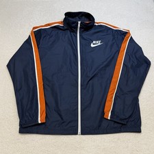 Vtg Nike Windbreaker Jacket Mens XXL Blue Pullover RARE Y2k 1/4 Zip Waterproof