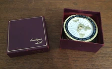 Orologio sveglia da tavolo rotondo Wehrle World Time vintage