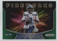 2020 Panini Prizm Fireworks Green Prizm Russell Wilson #11 1i3m