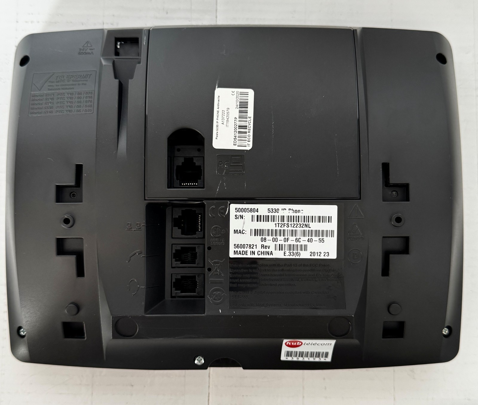 Mitel 5330 Poste IP à 24 touches programmables pour gestion d'appels - 3