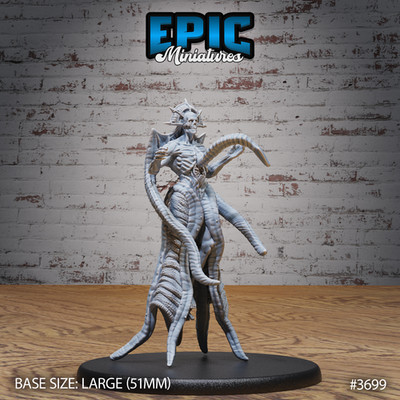 D&D Miniature - Void Lich Flying (Large)- 3D Model Print DnD RPG Figur Druck