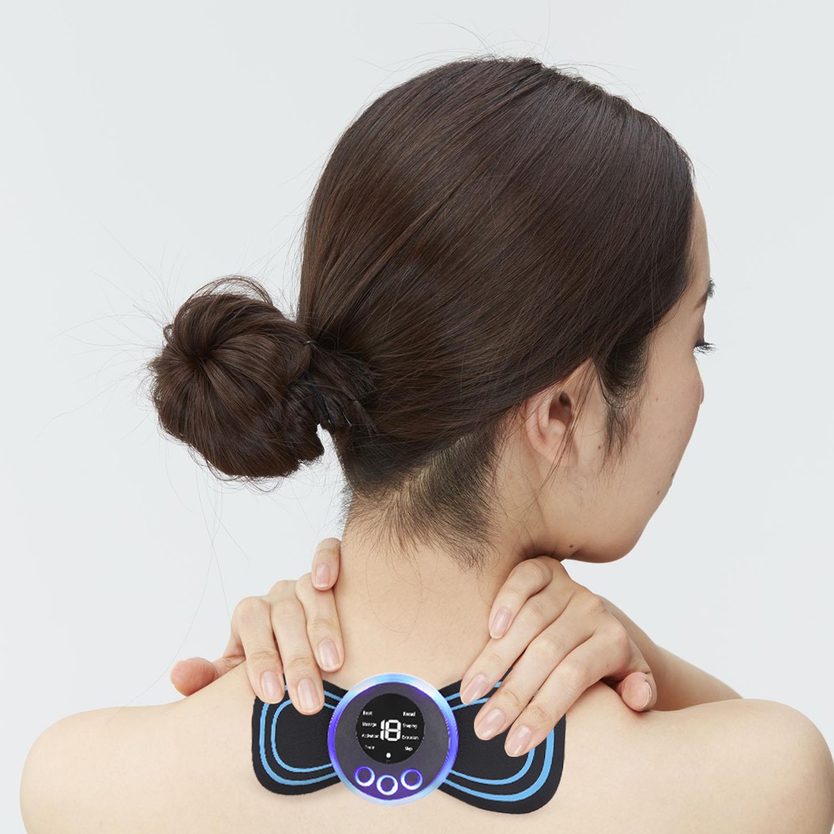 Electric Portable Mini Neck Back Cervical Massage Patch Stimulator Massagers Lot