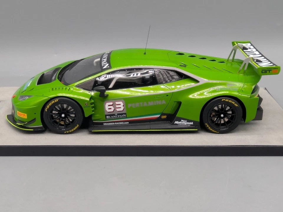 Modellautos 1:18 Looksmart Lamborghini Huracan GT3 Metallic Green #63 OVP - Bild 4 von 4