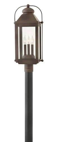 Hinkley Anchorage 24 1/4" Oiled Bronze Lantern Outdoor Post Light - Picture 5 of 10